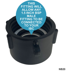 IBC S60x6 (2 inch) Female to (2 inch) BSP Female by DNA PACKAGING LTD