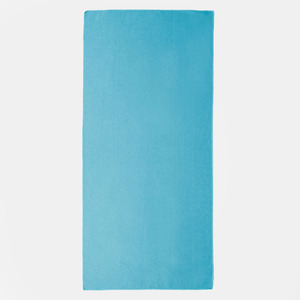 Plain Microfibre Beach Towel - Sea Blue by OHS