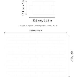 Glossy 3D Tile Stickers by WALPLUS