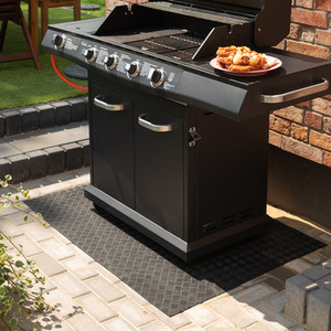Eco Friendly BBQ Floor Protection Mat - Graphite by Nicoman