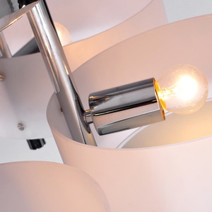 HOMCOM Crystal Chandelier Lighting - White by HOMCOM