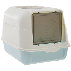 Kidkid Large Top Entry Cat Litter Box with Hood and Scoop by Kidkid