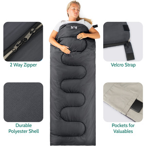 Single 200 GSM Envelope Sleeping Bag - Charcoal by Trail