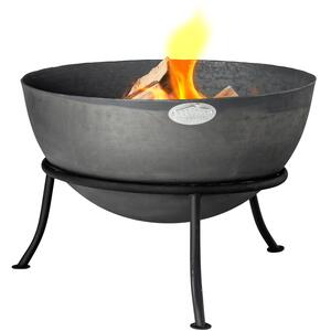 Steel Garden Firepit Bowl - Black by Harbour Housewares