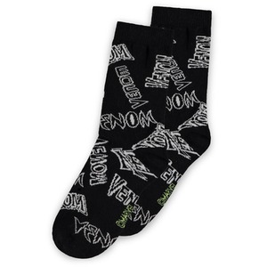 MARVEL COMICS Venom Logo All-over Print Children's Crew Socks (3-Pack) - White by MARVEL COMICS