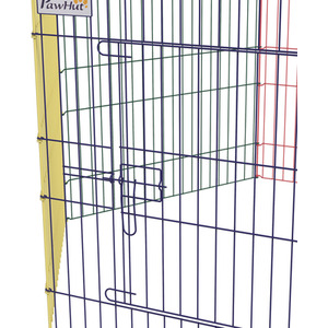 Pet Playpen Crate with Six Panels - Red / 120cm by PawHut
