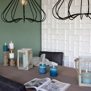 3D Wall Panels - White / Tetris Design by WALPLUS