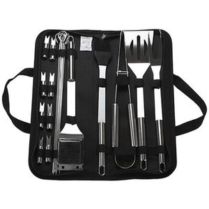 20-Piece Stainless Steel Barbecue Tool Set - 20-Piece Stainless Steel Barbecue Tool Set
