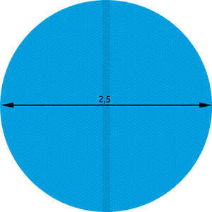 Pool Cover Solar Foil Round - Blue / 250cm by tectake