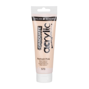 Daler Rowney Graduate Acrylic Paints 120ml - Portrait Pink by Daler-Rowney