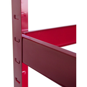 5 Tier Heavy Duty Adjustable Steel Garage Shelving Unit - 875kg Weight Capacity - Red / 30cm by Vida Designs