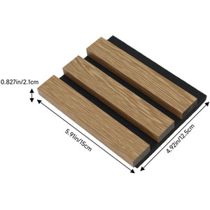 Self-Adhesive Wood Grain Acoustic Cladding Panel by Livingandhome