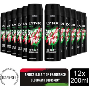 Lynx XL 48-Hour Odour Protection Body Spray Deodorant, 3 or 6 Pack, 200ml - Green / 12 by Lynx