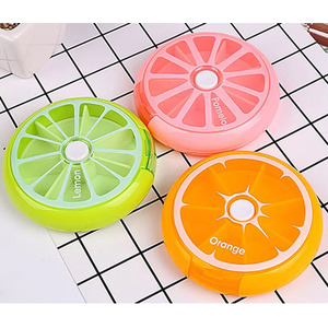 Rotational 7 Day Fruit Themed Pill Box - Pink