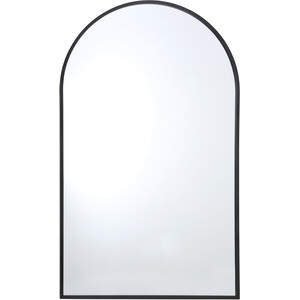 Wide Metal Arch Mirror - Black