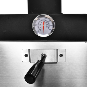 Outsunny Charcoal 2 Tier Freestanding Pizza Oven - Black by Outsunny