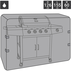 Charles Bentley Universal BBQ Cover Large - Black by Charles Bentley