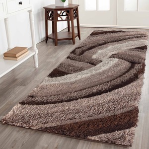 Modern Soft Swirl Shimmer Shaggy Area Rugs by Desire Rugs