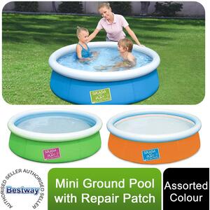 Bestway Swimming Pool Fast Set with Patch Repair Kit - My First Fast Set Children's Pool by Bestway