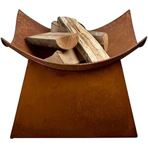 Garden Fire Pit Bowl on Stand - Orange by Garden Mile