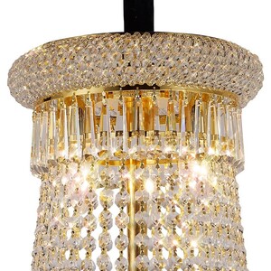 Alexandra Ceiling Pendant Chandelier 18 Light French Gold, Crystal - Gold