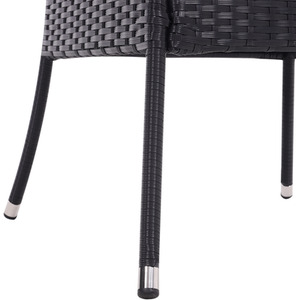 Rattan Dressing Garden Coffee Table - Black / 20.1kg by Livingandhome