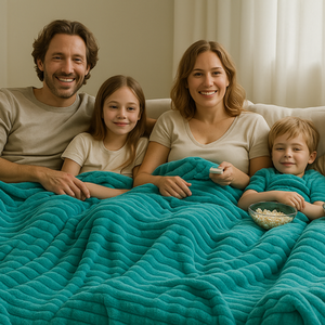 Snug Soft Chunky Ribbed Cord Plush Throw Blanket by Velosso