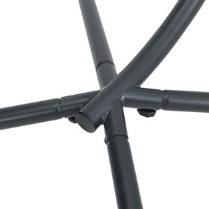 Garden Hanging Swing Egg Chair with Headrest Cushion - Dark Grey by Livingandhome