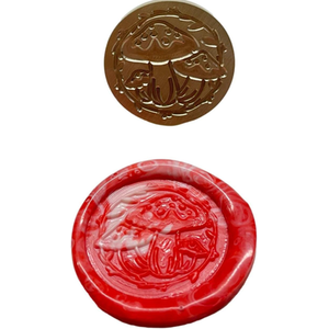 Mushroom Wax Stamp Head - Gold by Syntego