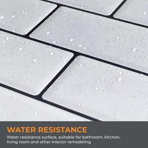 Metro Glossy 3D Stick on Tile Sticker - White by Walplus