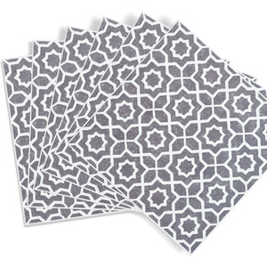 Lina Grey Self-Adhesive Wall Tiles (6 Tiles) - Grey by d-c-fix