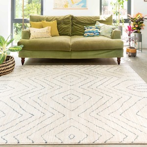 Beige Abstract Chevron Moroccan Berber Area Rug by The Rug House