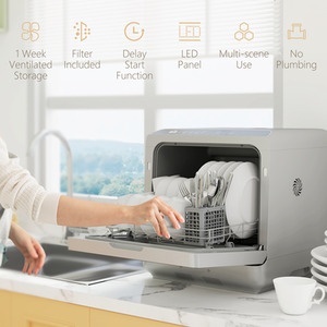 HOMCOM Table Top Dishwasher with 4 Settings by HOMCOM