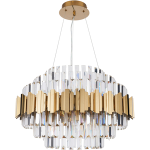 Visconte Furore 6 Tier Ceiling Pendant - Brass by Litecraft