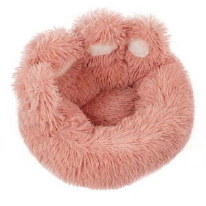 Cozy Bear Paw-Shaped Plush Dog Bed Cat Bed by Livingandhome