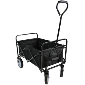 Festival Wagon Garden Cart Trolley - Black by International
