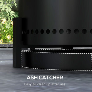 Outsunny Round Metal Smokeless Fire Pit by Outsunny