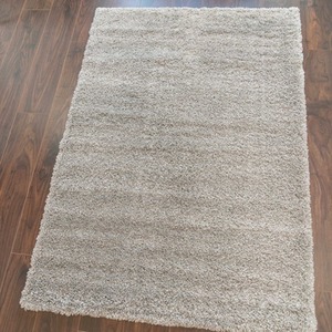 Super Soft Silver Shaggy Living Area Rug by The Rug House