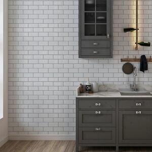 Walplus 3D Glossy Tile Stickers by WALPLUS