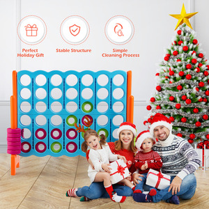 Costway Jumbo 4-to-Score Giant Game Set-Blue - Blue by Costway