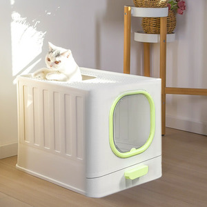 Kitty Litter Box Fully Enclosed Anti-Splashing by Livingandhome