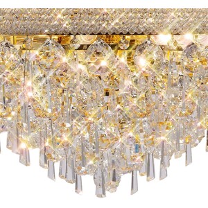 Alexandra Ceiling Pendant Chandelier 18 Light French Gold, Crystal - Gold