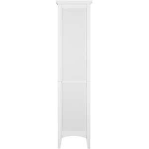 Teamson Home Wooden Bathroom Cabinet Tall Free Standing White ELG-588 - White by Teamson Home