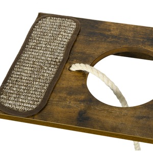 PawHut 8Pcs Cat Shelves Cat Wall Furniture D30 765V00BN - Brown by PawHut