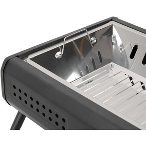 Portable Foldable Charcoal Grill - Black by Livingandhome