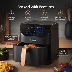 Air Fryer Fika 6L Black - Black by VonShef