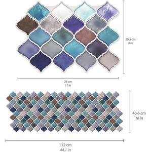 Walplus 3D Glossy Tile Stickers by WALPLUS