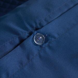 Filled Pinsonic Panel Duvet Cover Set - Navy / Double by OHS
