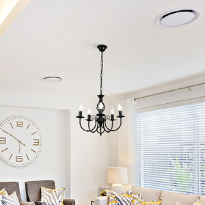 Memphis 5 Way Celling Light Chandelier - Black by ValueLights
