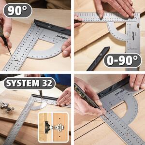 wolfcraft Universal Angle Tri Square - Grey / 50.3cm by wolfcraft